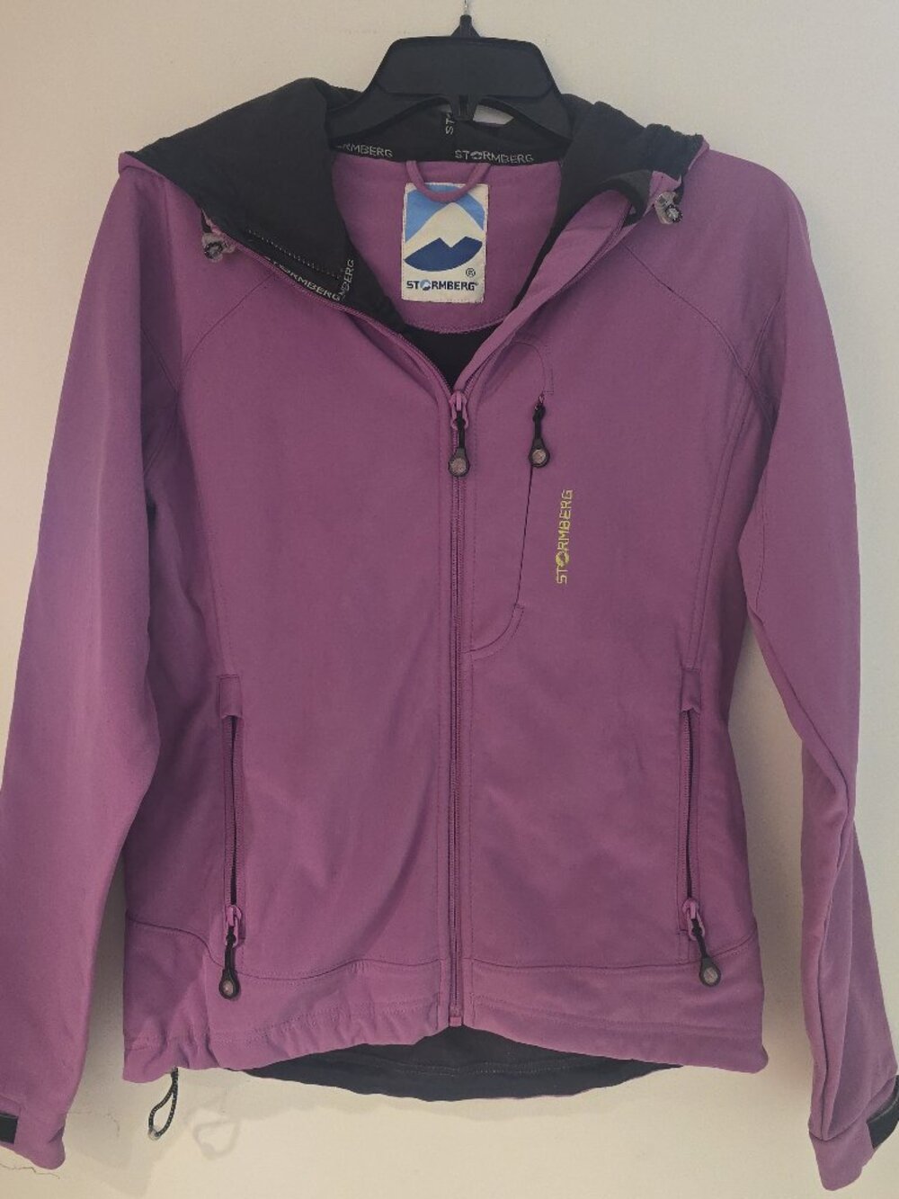 Stormberg Prore-10 Softshell Jacket Womens XS Purple Hooded Full Zip
